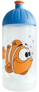 ISYbe Trinkflasche 0,5l Fische transparent